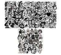 150 Pegatinas Góticas de Calavera y Vinilo Punk - Accesorios de Cosplay para Halloween, Favores de Fiesta - Calcomanías Reutilizables para Portátiles, Guitarras, Patinetas