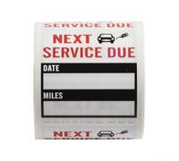 150 pegatinas transparentes Windo Lite para recordatorio de cambio de aceite para programación de mantenimiento automotriz y fácil aplicación