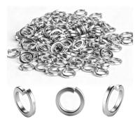 150 Piezas Arandelas Elásticas M8, Arandelas de Acero Inoxidable, Arandela de Resorte Espirales Forma B Según DIN 127 - M8