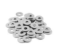 150 Piezas Arandelas Planas, Arandelas de Acero Inoxidable M4, Arandela Plana Ala Ancha para Tornillos, Tuercas, Varilla Roscada