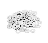 150 Piezas Arandelas Planas, Arandelas de Acero Inoxidable M5, Arandela Plana Ala Ancha para Tornillos, Tuercas, Varilla Roscada