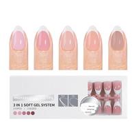 150 Piezas Consejo Francés Uñas Artificiales Con Uñas Calidad Salón Capa Base Preplicada Para Uñas Rápidas Y Simples Accesorios Arte Uñas Arte
