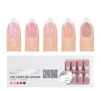 150 Piezas Consejo Francés Uñas Artificiales Con Uñas Calidad Salón Capa Base Preplicada Para Uñas Rápidas Y Simples Accesorios Arte Uñas Arte