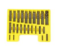 150 piezas de brocas en espiral Mini juego de brocas giratorias Juego de abridor de orificios Accesorio de hardware de perforación de orificios Acero de alta velocidad con caja de almacenamiento 0.4-3