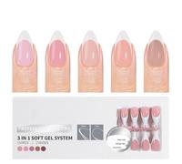 150 piezas de manicura francesa con base prerevestida, fácil de aplicar, para crear un diseño elegante y moderno
