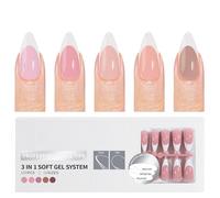 150 piezas de uñas postizas a presión para manicura francesa, preimprimación y listas para usar, para un diseño sin esfuerzo, fácil de aplicar