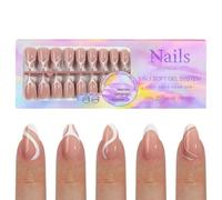 150 piezas en uñas de punta de arte extraíble sin costuras diseños extraíbles sin costuras puntas de manicura para mujeres