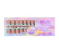 150 PIEZAS French Nail Tips Press on Nails para Art DIY Soft Pre-aplicados Tip Primer Base Coat 3-en-1 Fake Super Fit No Needed Break- System