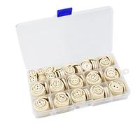 150 piezas hechas a mano con botón de madera de amor 15 mm 20 mm 25 mm forma redonda botones de madera para coser y manualidades decoraciones