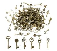 150 Piezas Llaves Decoración Vintage Bronce Mixto Llaves Antiguas Las Llaves de Los Sueños para Boda Decorativo Antiguo Collar Decorativo Colgante