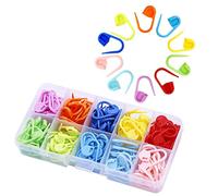 150 Piezas Marcadores de Puntos, Marcador de Punto de Ganchillo, Plástico Bloqueo Clip Puntada de Crochet con Compartimento para Tejer, 10 Colores