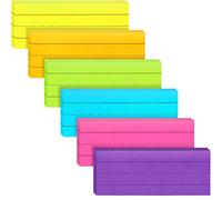 150 Piezas Notas Autoadhesivas con Rayas de Oración Color Arcoiris Notas Adhesivas con Rayas para Oficina Escuela, 6 Colores, 6 Paquetes (3 x 8 Pulgadas)