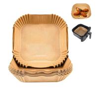 150 Piezas Papel Cuadrado Para Freidora de Aire 4,2-6L, 20-23CM Papel Desechable Antiadherente para Horno Microondas, papel air fryer Perfecto para COSORI Cecotec 5,5 6L