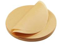 150 Piezas Papel de Horno Redondo, Ø 28cm Papel Horno Freidora Aire, Antiadherente, Resistente al Calor, Para Sartenes, Hornear, Barbacoa, Pizza, Pasteles, Freidoras De Aire, Hamburguesas, Marrón