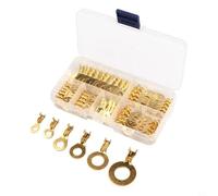 150 piezas para terminal de anillo para M3 M5 M6 M8 M10 desnudo para anillo de ojo de latón prensado en frío O-Tab conector de crimpado para accesorios eléctricos