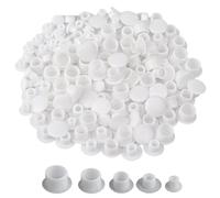 150 Piezas Tapa Agujeros Mueble, Tapa Tornillos Blanco, Tapones de Plástico para Ronda Tornillos Taladro Agujeros, Cubiertas Tornillo para Cocina Estantes Armarios Gabinete(5 mm 6 mm 8 mm 10 mm 12 mm)