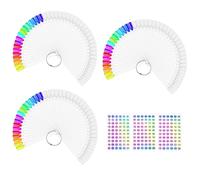 150 Piezas uñas plastico para muestras, Soporte de Exhibición de Muestras de Uñas Pantalla de Color de Uñas para Estilo de Arte de Uñas y Pantalla de Color con Pegatinas de Números 1-180