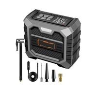 150 PSI Electric Tire Compressor - 12V Portable Air Pump, Cordless Auto Shut Off Vehicle Inflator Tool | SUV Motorcycle RV Minivan Pickup Bicycle Support, Road Safety Solution, Travel