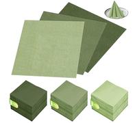 150 servilletas verdes, 33 x 33 cm, servilletas de papel de 3 capas, color verde salvia, verde eucalipto, para bodas, cumpleaños, cenas, despedidas de soltera y ocasiones festivas, servilletas