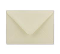 150 sobres DIN C6, 11,4 x 16,2 cm, con adhesivo húmedo, color: crema, gramaje: 100 gramos por m². Marca: NEUSER PAPIER