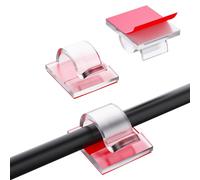 150 sujeta cables, clips adhesivos para cables BillyBath, sujeta cables adhesivo, organizador de cables, clips para luces navideñas para escritorio, gestión de cables en paredes, guirnaldas luminosas