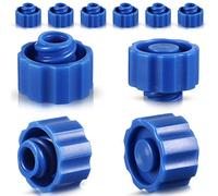 150 tapas de punta de jeringa sin aguja, tapas Luer Lock para tubos de alimentación, suministros de laboratorio, color azul