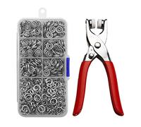 150 Uds Botones a Presión Huecos Snaps Metalicos, 9,5mm Corchetes de Presion Metalicos con Alicates, Botones de Presion con Pinza Juego Sujetadores a Presión Cierre Botón a Presión Ropa de Bricolaje