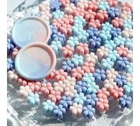 150 Uds cuentas de sello cera Color partícula sellado DIY álbum recortes sobre tarjeta invitación decoración manualidades(150Pcs AB)