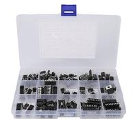 150 Uds Integrado XL IC Chip Surtido Kit Opamp Oscilador IC Chip y Enchufes Surtidos para Equipos Electrónicos