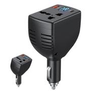 150 W Car Power Inverter 12 V DC to 220 V AC With USB C Digital Display