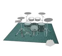 150 x 120 cm Alfombra para Bateria Acustica Alfombra para Batería Alfombra Profesional de Jazz Acusticas Electronica Alfombra para Kits De Batería Electrónica Bombo Caja Y Alfombras Antideslizantes