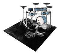 150 x 120 cm Alfombras Acusticas Tambor Alfombra Alfombra para Bateria Acustica Alfombra Bateria Electronica Alfombra Bateria Kit Profesional de Batería de Jazz Electrónico Alfombras de Batería