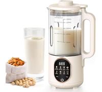 1500 ml de máquina automática para leche de nueces con 20 cuchillas, para leche de almendra, avena y soja - Aparato 10 en 1 para leche vegetal, sopas, jugos, con función de arranque retardado