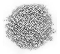 1500 Piezas 4mm PequeñAs Metal Cuentas Espaciadoras Redondas Cuentas Redondas Chapadas En Metal Para JoyeríA Pulseras Collar Manualidades DecoracióN (Plata)