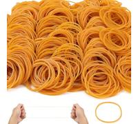 1500 Piezas Gomas Elasticas 450g Gomas para Carpetas Gomas Elásticas Finas Amarillo para Oficina Material Escolar para Hogar Gomas Artesaní Industrial DIY (38 * 1.4mm)