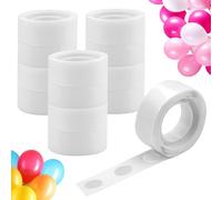 1500 Piezas Pegamento de Globos, 15 Rollos Puntos Adhesivos Doble Cara, 13 mm Puntos de Pegamento Puntos Adhesivos de Doble Adhesivos para Globos, para Bodas, Cumpleaños, Fiestas, Manualidades