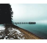 1500 Piezas Puzzle, para Adultos Y Niños A Partir De 14 Años - Pier Fog Coast 87x57cm