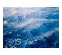 1500 Piezas Puzzles,Rompecabezas para Adultos-Montañas,Altura,Cimas,Nieve,Nubes,Relieve 87x57cm