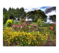 1500 Piezas Puzzles,Rompecabezas para Adultos y niños-Flores,árboles,jardín 87x57cm