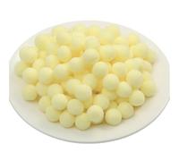 1500 pompones de 1 cm, pompones esponjosos, bolas de felpa, bolas de fieltro, bolas decorativas para ropa, accesorios, bolsos, sombreros y zapatos (28_amarillo claro)