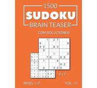 1500 Sudoku Brain Teaser 9x9 con soluciones Nivel 1-2 Vol. 11