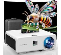 [1500ANSI y enfoque automático/Keystone y audio DoIby] Proyector inteligente 4K con WiFi 5G y Bluetooth. Proyector de películas para el hogar al aire última intervensión HDR10+, visualización de 500