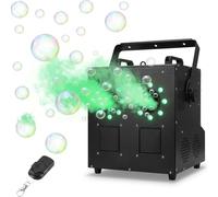 1500W Máquina de Burbujas y Humo Profesional Impermeable IP25, Tanque de 2L con Luz LED y DMX para DJ Escenario Boda Espectáculo Festival Party Evento