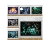 (150100cm (5*3ft),1)Halloween Ghost Horror Castle Pumpkins Backdrop Banner Photo Background Party