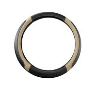 (1502 beige)Motocovers Funda de cuero antideslizante para volante de coche Volante universal para coche