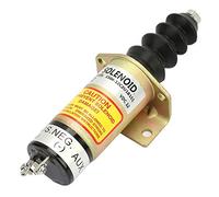 1504-12C2U1B1S1 Válvula solenoide con llama, interruptor de válvula, carcasa acero 12 V, kit reemplazo parada apagado del motor