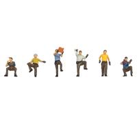 15049 Noch HO Personajes Obreros Trabajos Techo Escala 1:87