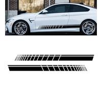 150CM * 9CM 2 Piezas Pegatinas universales para faldones Laterales, Pegatinas de Vinilo para Coches Accesorios para Ajuste de calcomanías automáticas