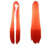 150cm Largo recto Rubio naranja amarillo aripot peluca cosplay dorada Pelo sintético mujeres 59"largo beige pelucas cosplay + gorro de peluca común larga peluca recta 20