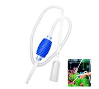 150CM Limpiafondos Acuario con Sifonador Manual, Tubo 110cm, Cabezal de Arena 8,5cm, Manguera de Salida 10cm para Cambio de Agua y Limpieza de Grava